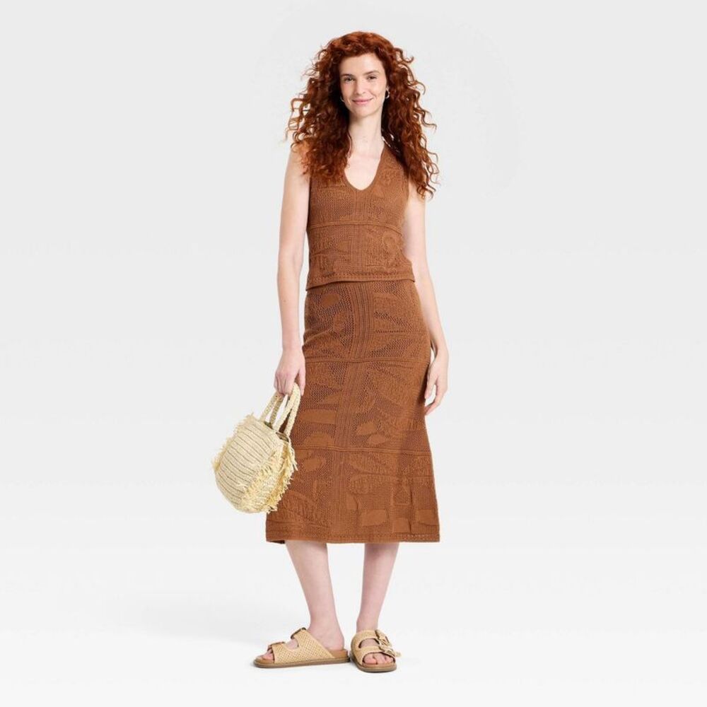 Women's Sweater Tank Top - Universal Thread Brown XS - Picture 3 of 4